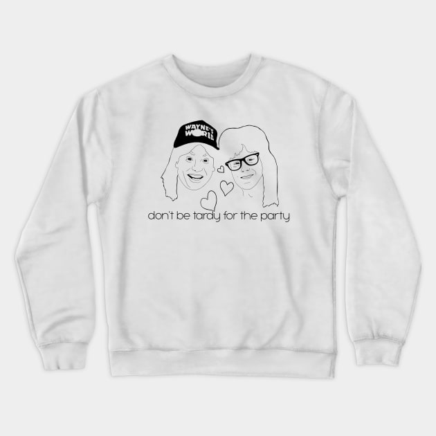 Wayne’s world Crewneck Sweatshirt by nicole.prior@gmail.com